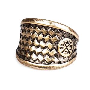 Jernhest Florance Mässingsfärgad Ring.