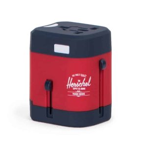 Herschel Travel Multi Adapter, Red-Navy.