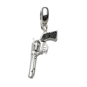 925 sterlingsilver pistolhängsmycke för westernhalsband