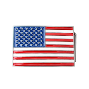 Amerikansk flagga västerländskt bältespänne för patriotisk cowboystil