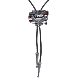 Amerikansk stolthet örn cowboy bolo-slips
