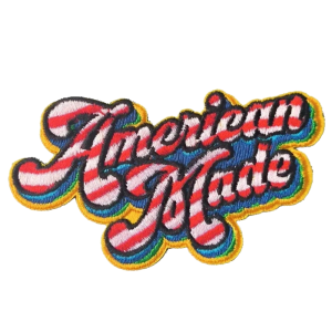 Amerikanskt tillverkad western cowboy broderad patch