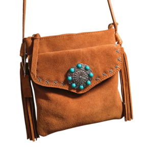 Bohemisk western läder crossbodyväska