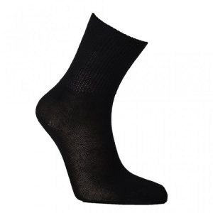 Triconor Bomullsstrumpa Lös Resår Svart