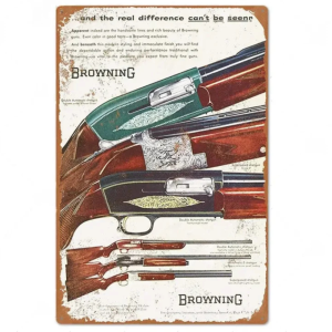 Browning hagelgevär cowboy metallväggplatta