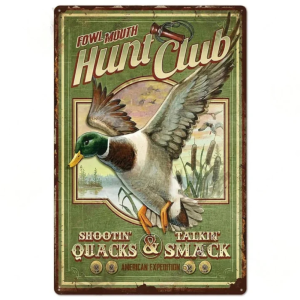 Cowboy metallväggplatta ankjaktdekor