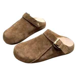 Cowboy mocka mule tofflor med plyschfoder