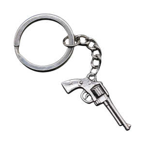 Cowboy revolver hängsmycke nyckelring
