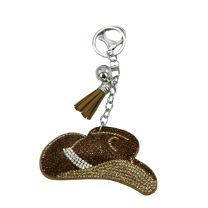 Cowboyhatt nyckelring med strass
