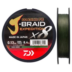 Daiwa J-Braid Expedition x8 150m Dark Green