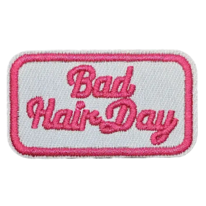 Dålig hårdag rosa cowboy broderad patch