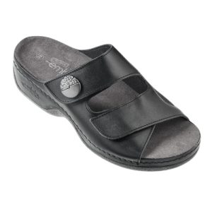 Embla Damsandal Ergoflex Svart med elastisk insida