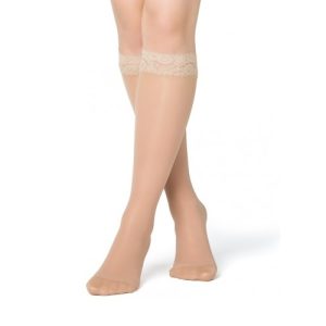 Funq Wear Lace Stödstrumpor Beige