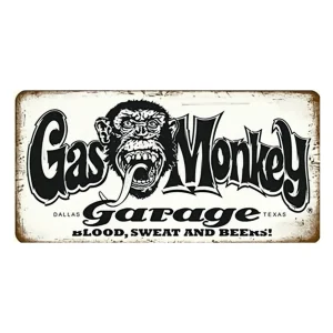 Gas monkey garage cowboy metallväggplatta