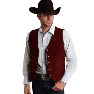 Herr mocka western cowboyväst