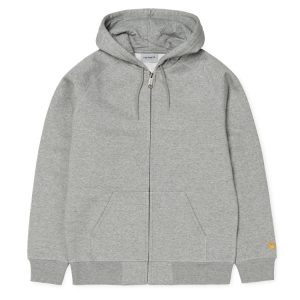 Carhartt Gråmelerad Hooded Chase Jacket.