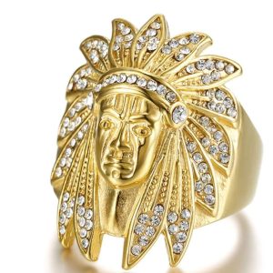 Western Indian Man Guld Ring
