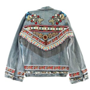 Kvinnors Country Fransar Jacka