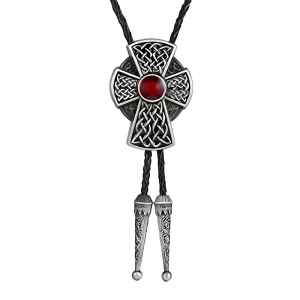 Keltiskt kors bolo tie med ädelsten