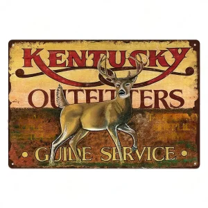 Kentucky outfitters cowboy metallväggplatta hjortmotiv