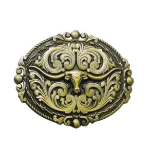 Koskalle blomstrande western bältespänne