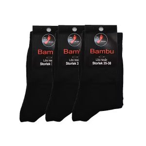 Markoma 3-pack Bambustrumpor Lös Resår Svarta
