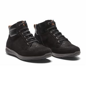 New Feet Evelyn Fodrad Känga Svart