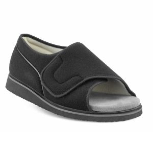 New Feet Textilsandal Svart med hälkappa