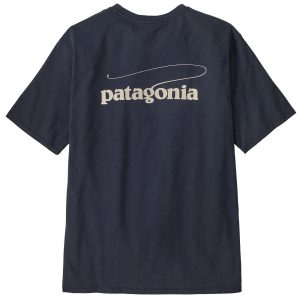 Patagonia M’s Casting Logo Responsibili-Tee Smolder Blue