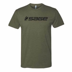 Sage Logo Tee Dark Green REA
