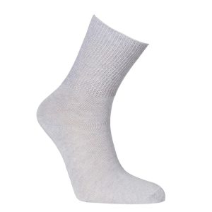 Triconor Bomullsstrumpa Lös Resår Grå
