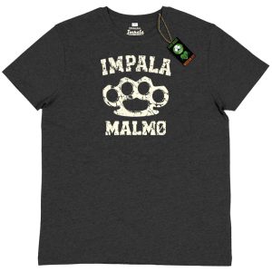 Impala Malmö Knuckle Charcoal Melange T-shirt.