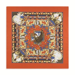 Westernbomullsbandana med djärva flerfärgade tryck