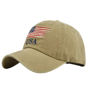 Västra usa flagga broderad amerikansk keps justerbar