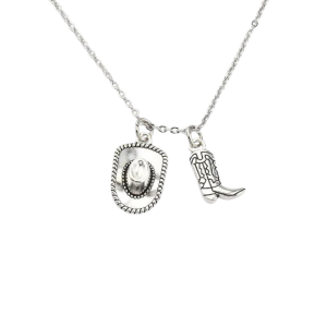 Vintage cowboyhatt och stövelwesternhalsband