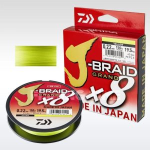 Daiwa J-Braid Grand x8 135m Yellow