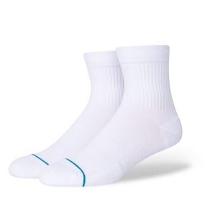 Stance Socks White Icon Quarter.