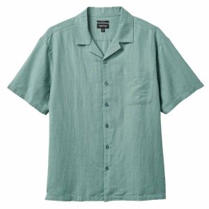Brixton Linen Shirt Green.
